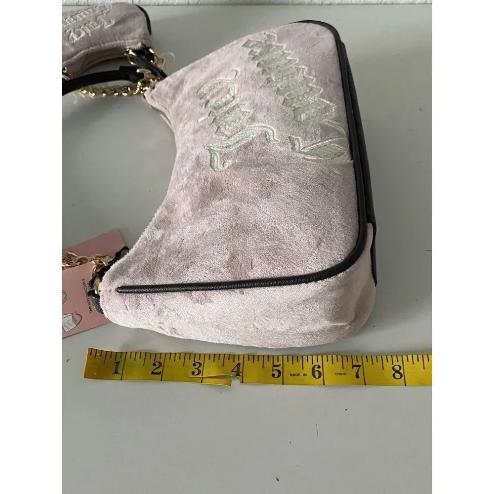 Juicy Couture Dusty Blush & Chocolate Better Together Hobo Bag With Mini Bag NEW